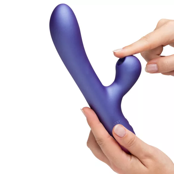 ROMP Pulse - Vibrador punto G con succión clitorial - silicona lila