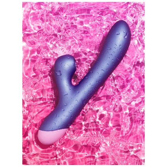 ROMP Pulse - Vibrador punto G con succión clitorial - silicona lila