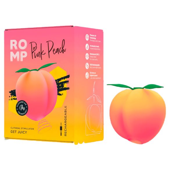Romp Pink Peach - vibrador succionador de clítoris - silicona rosa