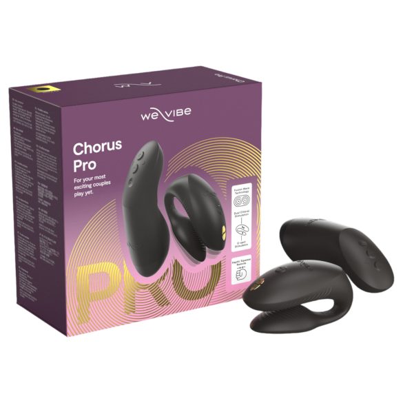 We-Vibe Chorus Pro - vibrador inteligente para parejas con control remoto (negro)