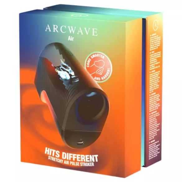 Arcwave Air - masturbador extensible con ondas de aire y batería recargable (negro)