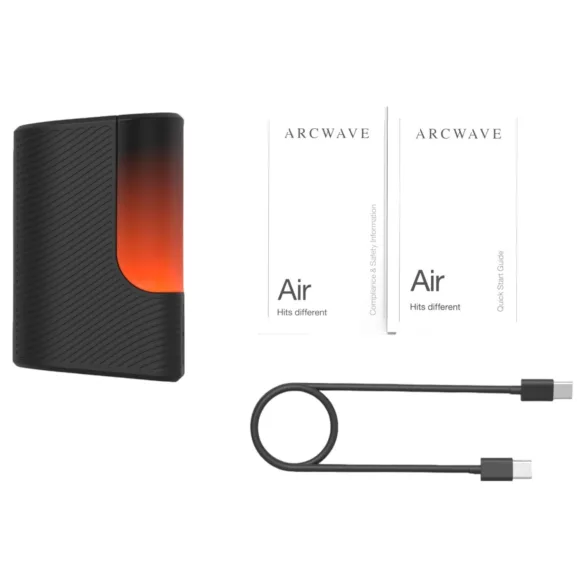 Arcwave Air - masturbador extensible con ondas de aire y batería recargable (negro)