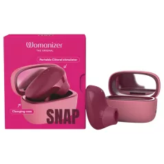   Womanizer Snap - estimulador de clítoris por ondas de aire con estuche de carga (rojo)