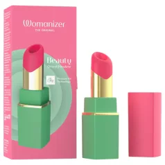   Womanizer Beauty - estimulador de clítoris por ondas de aire con forma de pintalabios (verde)