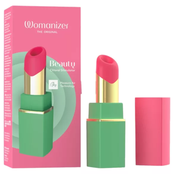 Womanizer Beauty - estimulador de clítoris por ondas de aire con forma de pintalabios (verde)