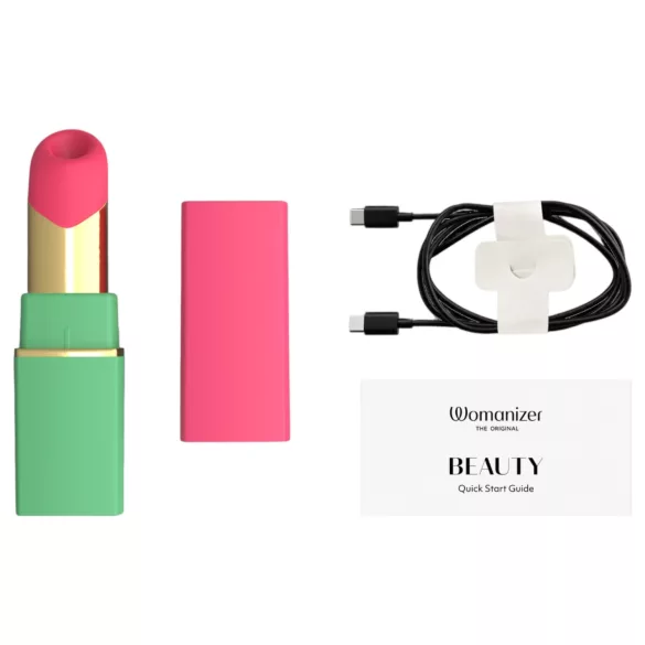 Womanizer Beauty - estimulador de clítoris por ondas de aire con forma de pintalabios (verde)