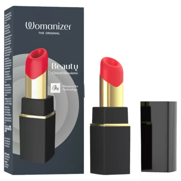 Womanizer Beauty - estimulador de clítoris por ondas de aire con forma de pintalabios (negro)