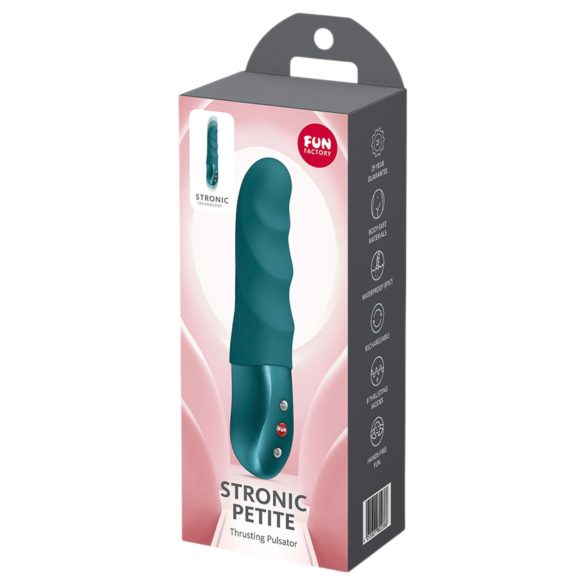 Fun Factory Stronic Petite - vibrador estriado (verde)