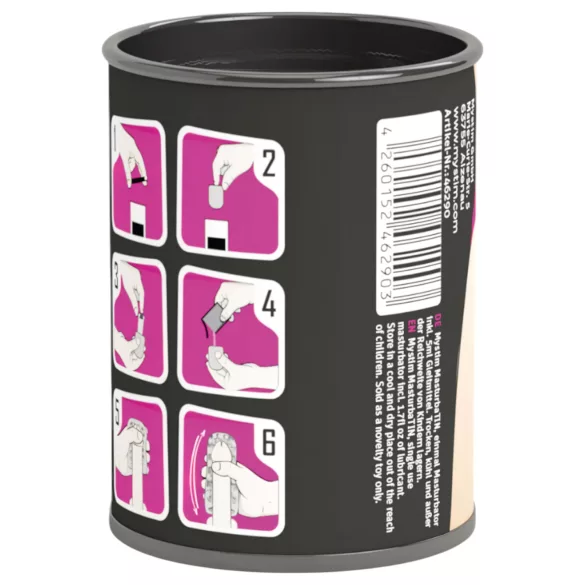 Mystim MasturbaTIN Dotty Dora - masturbador texturizado blanco