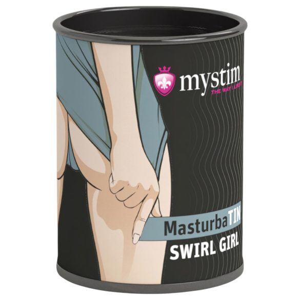 Mystim MasturbaTIN Swirl Girl - Masturbador Ondulado (Blanco)