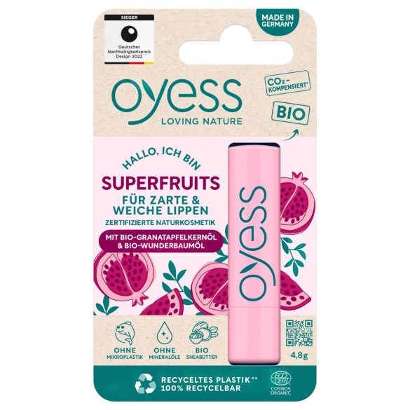 Oyess BIO - bálsamo labial sabor frutas