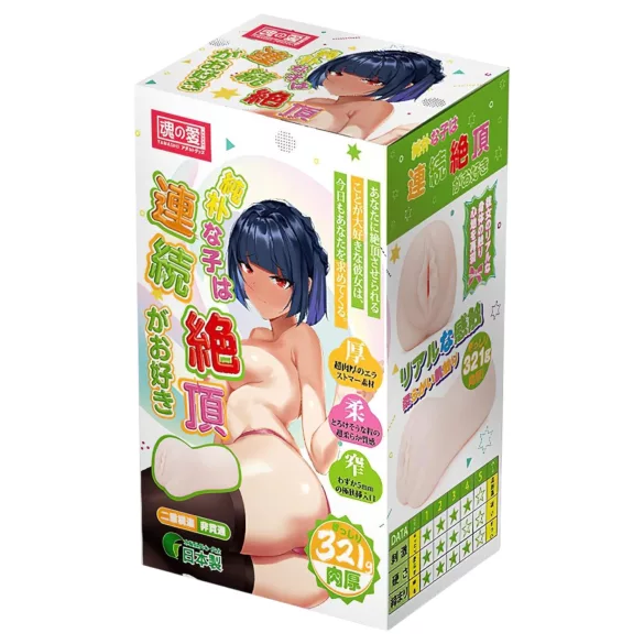 TAMASHII Orgasmo Continuo - masturbador tipo vagina de anime (color natural)