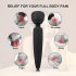 Mrow - vibrador recargable, impermeable (negro)