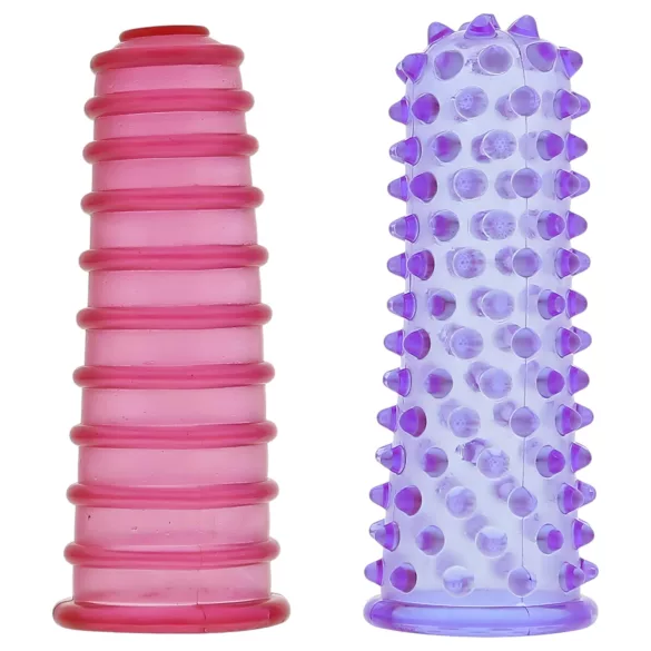 All time Favorites - set de fundas para dedos - silicona - rosa y lila