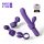 Magic Stick - vibrador con cabezales intercambiables (lila)