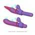 Magic Stick - vibrador con cabezales intercambiables (lila)