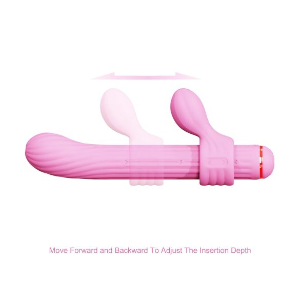 Magic Stick - vibrador de cabezales intercambiables (rosa)