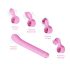 Magic Stick - vibrador de cabezales intercambiables (rosa)