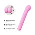 Magic Stick - vibrador de cabezales intercambiables (rosa)