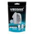 VIBEGGS Twisty Tongues - huevo vibrador masturbador (blanco)