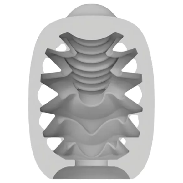 VIBEGGS Candy Curves - huevo vibrador masturbador - blanco