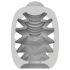 VIBEGGS Candy Curves - huevo vibrador masturbador (blanco)