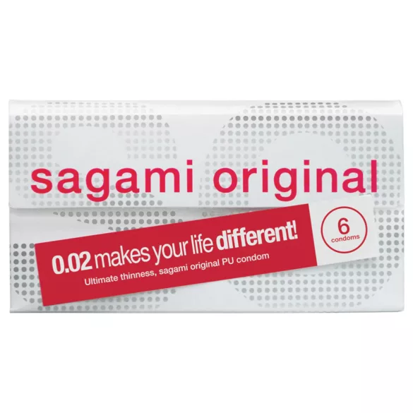 Sagami Original 0.02 - preservativo - ultrafino - 55mm (6 unidades)