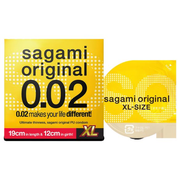 Sagami Original 0.02 XL - preservativo - 61mm (1ud)