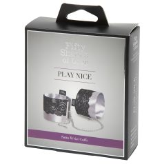 Las cincuenta sombras de Grey - esposas de satén (plata)