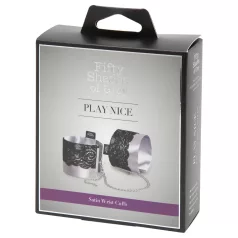 Fifty Shades of Grey - esposas de satén - color plata