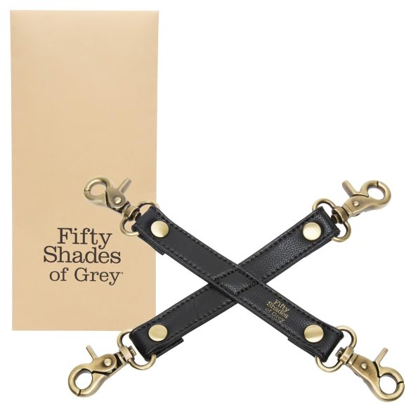 Fifty Shades of Grey - Restrictores de cruz - Cuerdas ajustables - negro