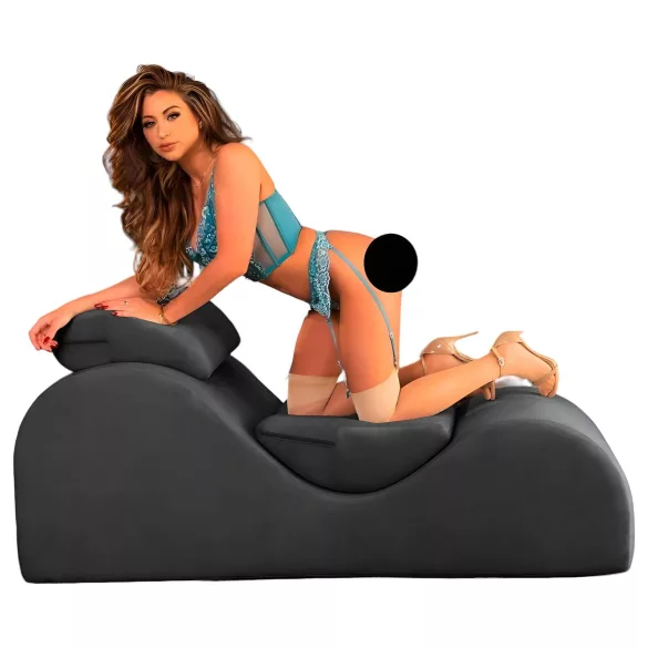 Liberator Esse Lounger - sillón tantra ajustable - terciopelo negro