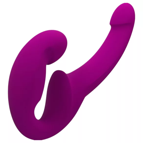 Fun Factory Share Lite - arnés sin correas - consolador doble - silicona rosa