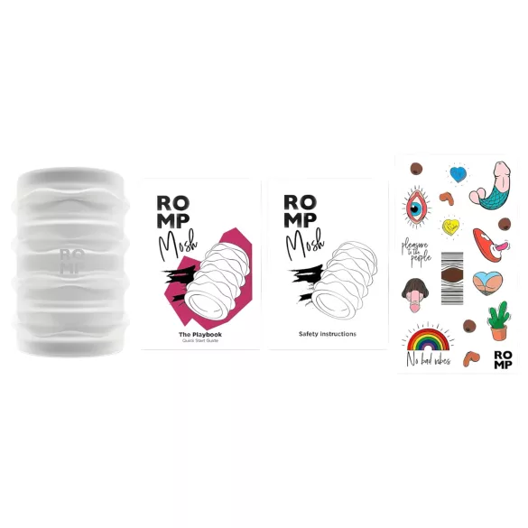 ROMP Mosh - masturbador flexible para viaje - transparente