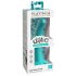 Dillio Curious Five - dildo de silicona (15cm) - turquesa