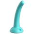 Dillio Curious Five - dildo de silicona (15cm) - turquesa