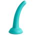 Dillio Curious Five - dildo de silicona (15cm) - turquesa