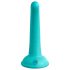 Dillio Curious Five - dildo de silicona (15cm) - turquesa