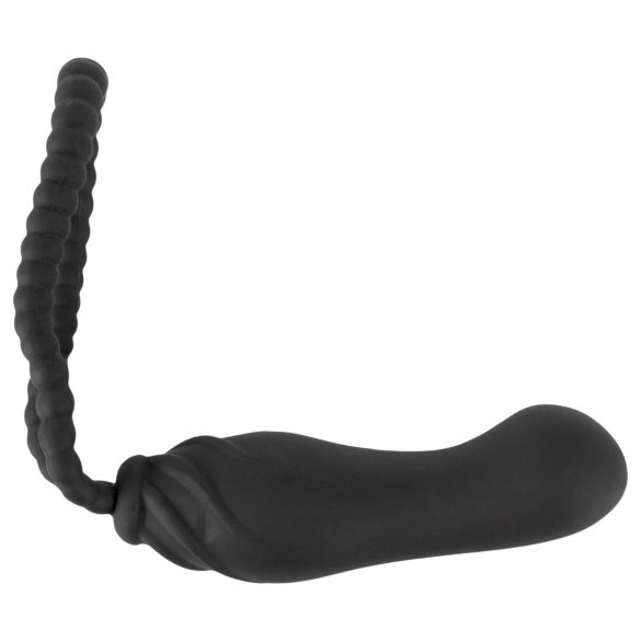 Black Velvets - Arnés con dildo - ajustable - silicona negro