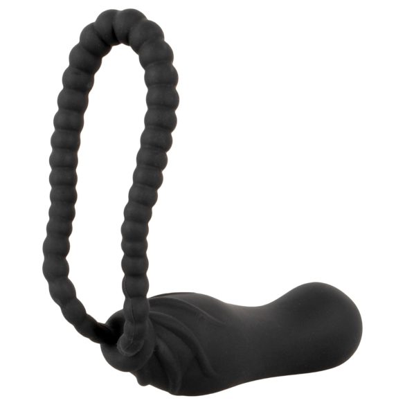 Black Velvets - Arnés con dildo - ajustable - silicona negro