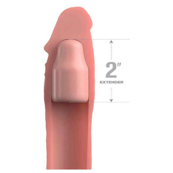 X-TENSION Elite 2 - funda para pene con anillo - color natural
