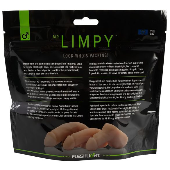 Mr. Limpy - consolador realista grande - silicona color natural
