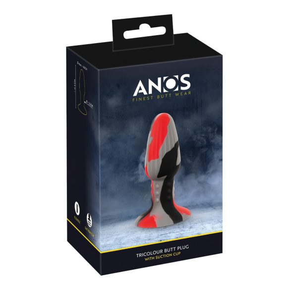 ANOS - enchufe anal de silicona (colorido)