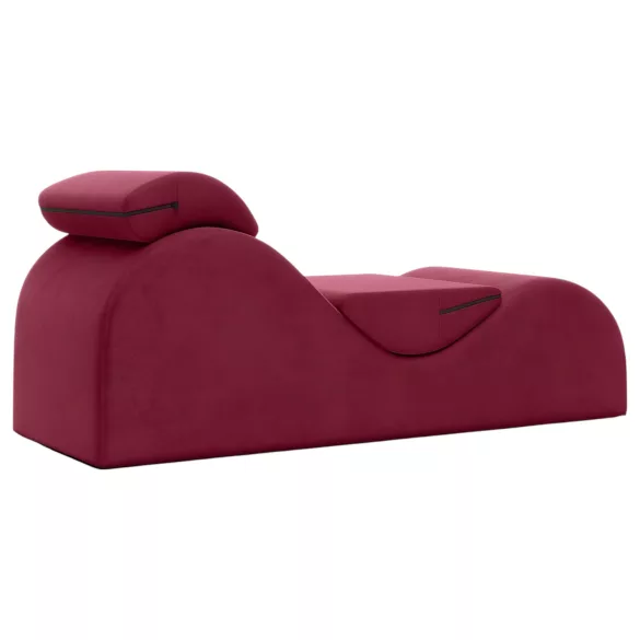 Liberator Esse Lounger - sillón tantra ajustable 3 piezas - rojo