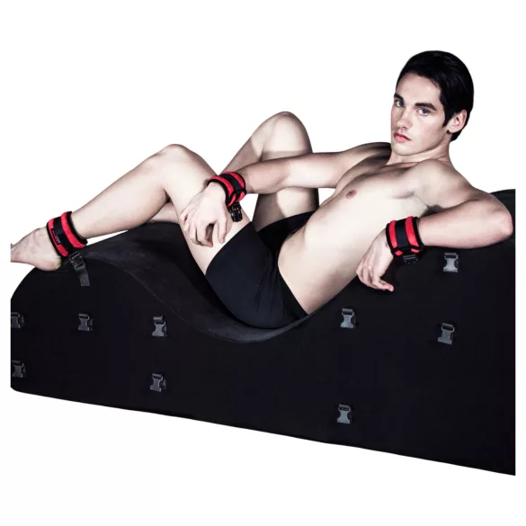 Sofá erótico Liberator Black Label Esse de 3 piezas (negro)