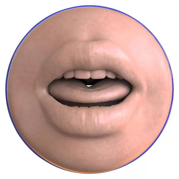 Fleshlight - masturbador boca realista - textura suave - color natural
