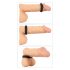 You2Toys 4en1 - Set de anillos para el pene y testículos (natural-negro)