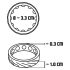You2Toys 4en1 - Set de anillos para el pene y testículos (natural-negro)