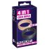 You2Toys 4en1 - Set de anillos para el pene y testículos (natural-negro)