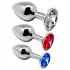 Alive - plug anal metálico - set de 3 piezas - color plata